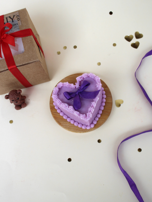 Heart Cake Candle