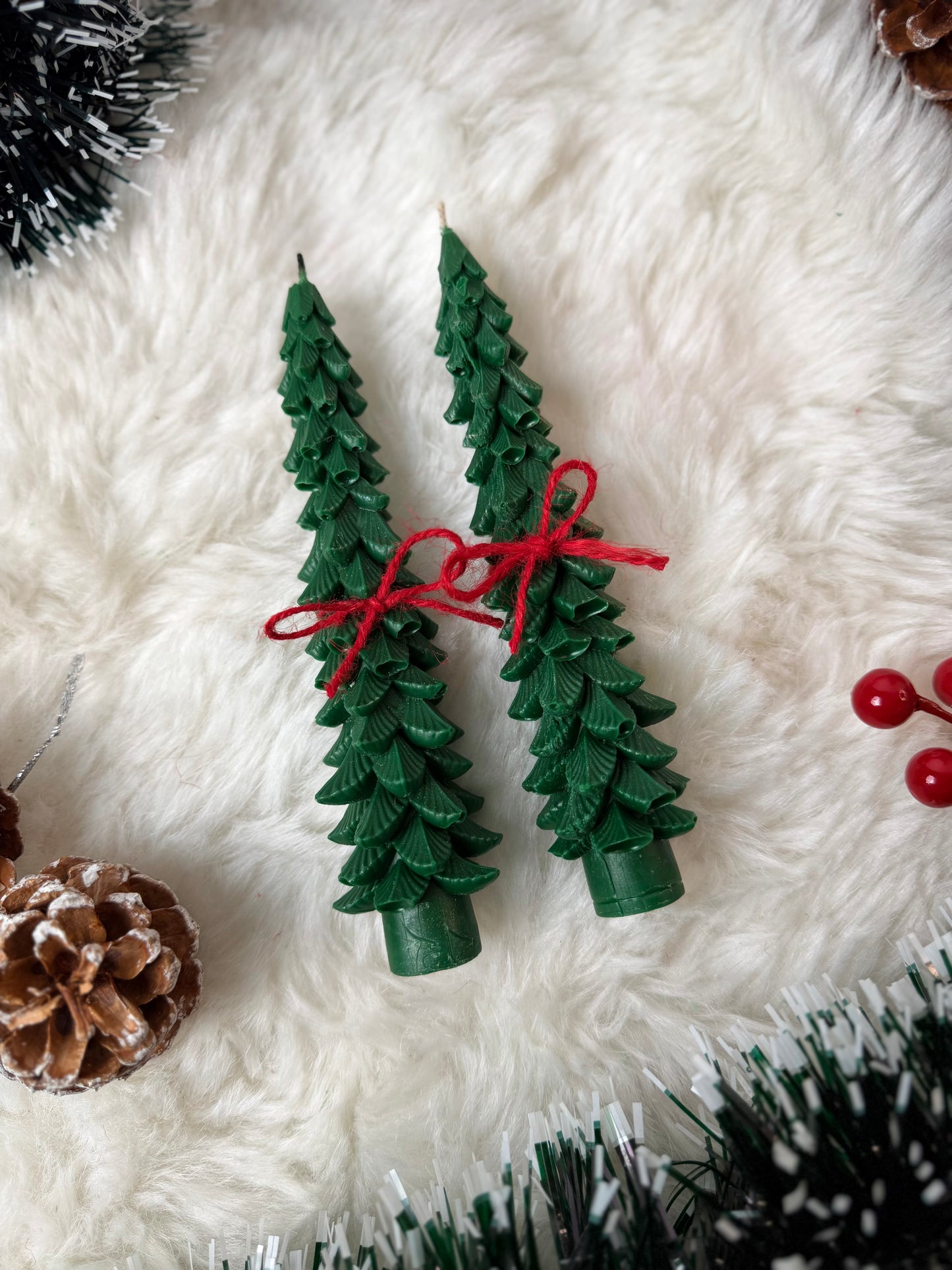 Tree Taper Candles - Set of 2