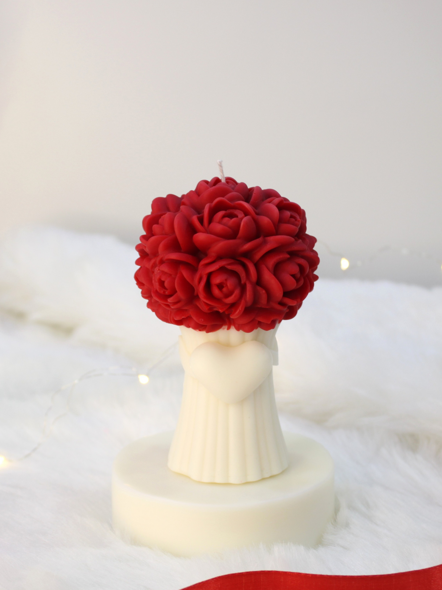 Heart Bouquet Candle