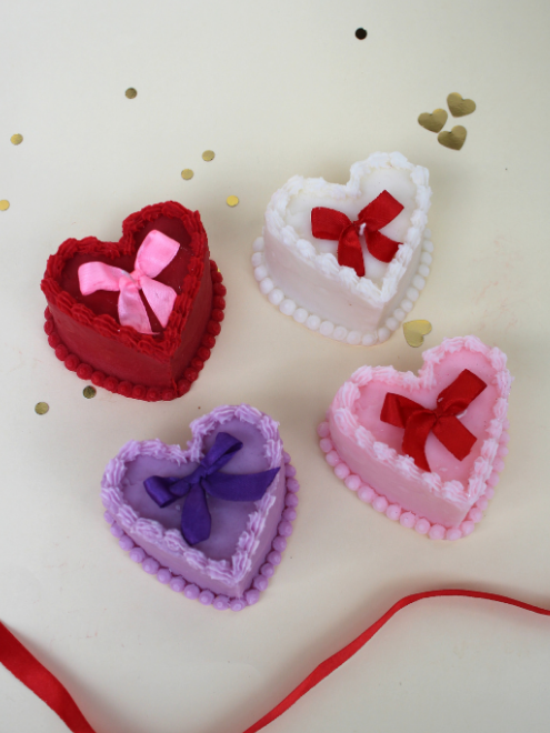 Heart Cake Candle