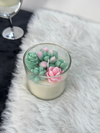 Succulent Glass Candle