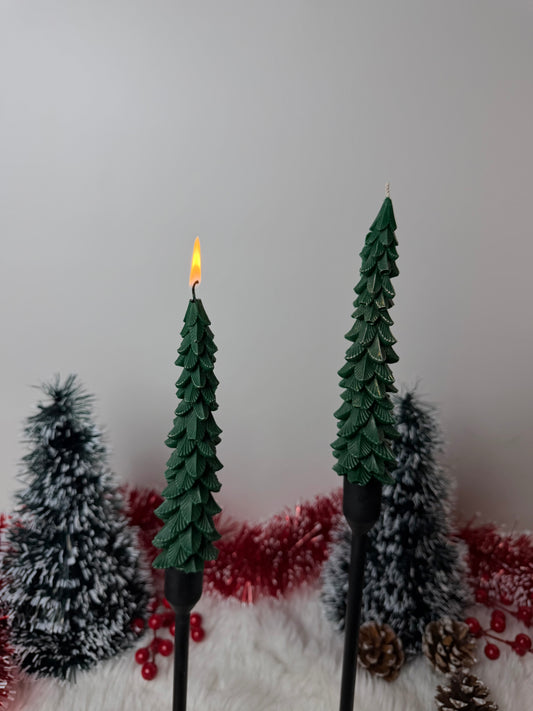 Tree Taper Candles - Set of 2