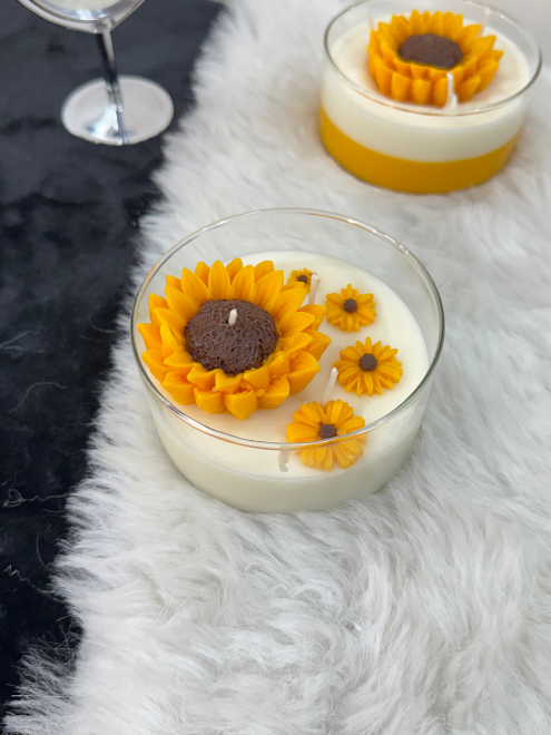 Sunflower Candle Set of 2