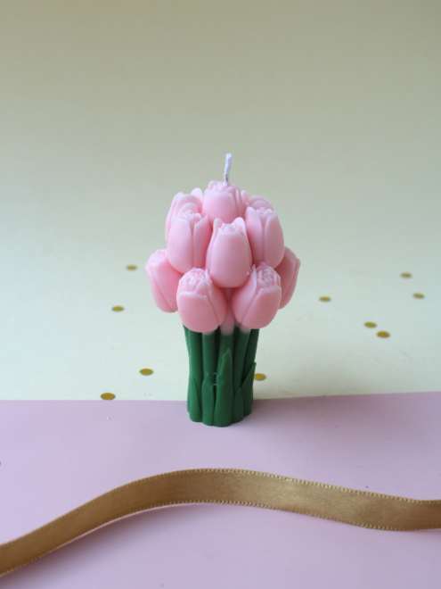 Tulip Bouquet Candle