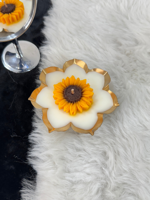 Sunflower Urli Candle