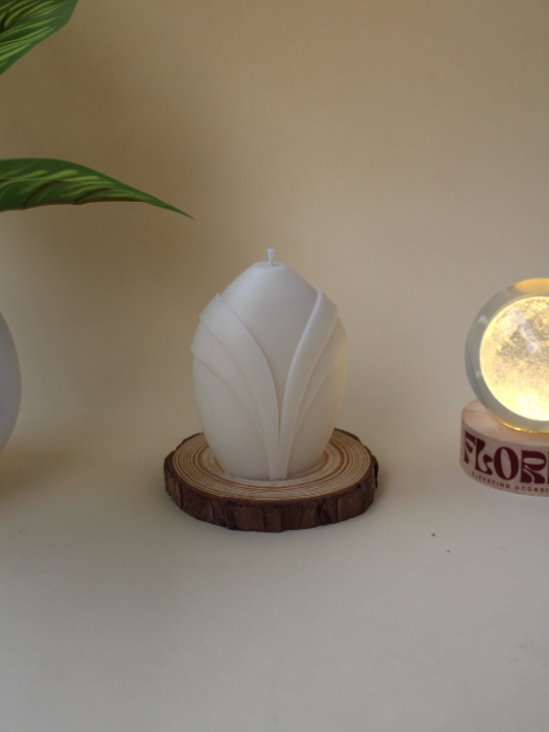 Abstract Pillar Candle