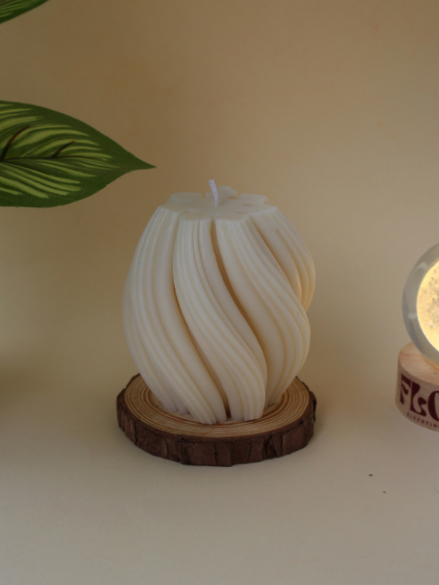Spiral Swirl Candle