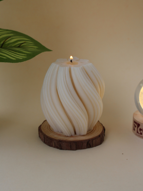 Spiral Swirl Candle