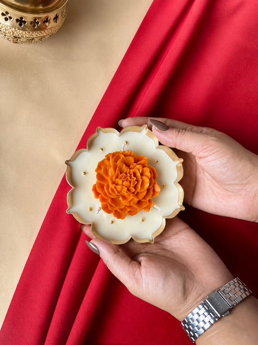 Marigold Urli Candle