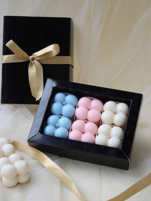 Mini Glow Bubble Candle Set