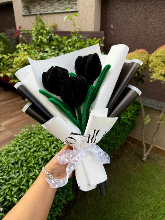 Black Tulip Bouquet