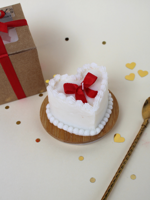 Heart Cake Candle