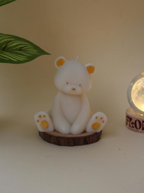 Golden Bear Candle