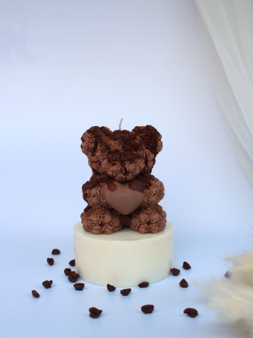 Coffee Dripping Bear Candle