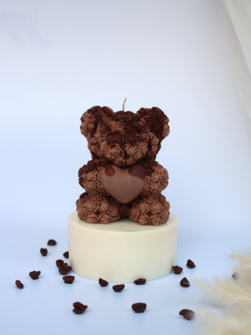 Coffee Dripping Bear Candle